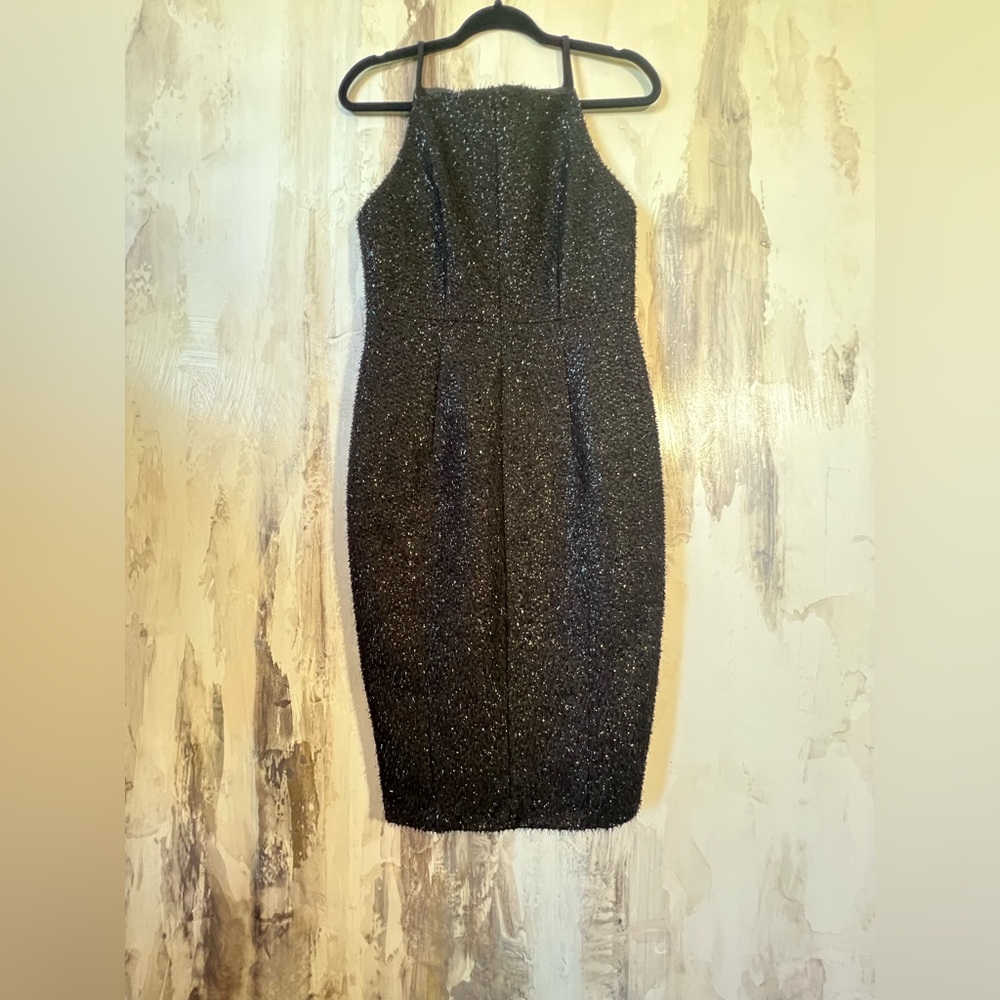 H&M Black Sparkle Sleeveless Dress Size - 8